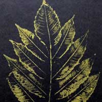 leaf printing