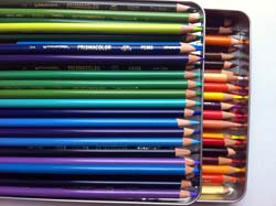 colored pencils